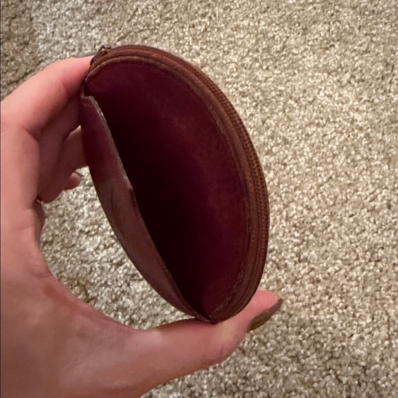 Cartier Burgundy Tulip Shoulder / Crossbody Bag + Rare Zip Pouch - Picture 10 of 11